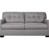 Battstone Graphite Faux Leather Sofa -Storage supplies store 810613202 A0 1