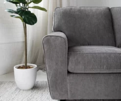 Arlis Gray Loveseat -Storage supplies store 810613880 5