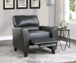 Dublin Gray Push-Back Recliner -Storage supplies store 810616216 A0 2