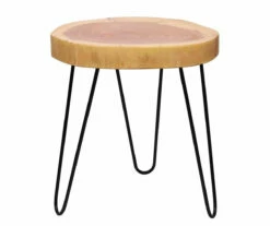 Live Edge Acacia Side Table