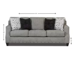 Alexandria Gray Chenille Sofa 17 Alexandria Gray Chenille Sofa -Storage supplies store 810616679 A8