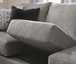 Alexandria Gray Chenille Loveseat -Storage supplies store 810616679 810616680 B0 2 1