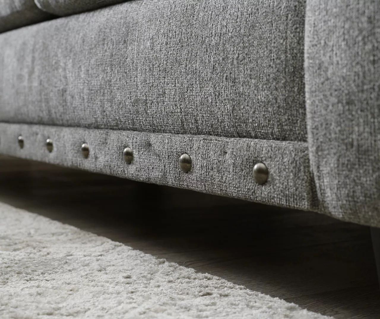 Alexandria Gray Chenille Sofa 7 Alexandria Gray Chenille Sofa - Image 5