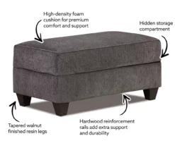 Broyhill Tripoli Slate Sectional & Ottoman Set 12 Broyhill Tripoli Slate Sectional & Ottoman Set -Storage supplies store 810616883 X0 1