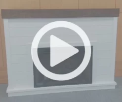 62" White Shiplap Grand Electric Fireplace -Storage supplies store 810617760 V0 1