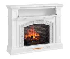 62" White Marble Grand Electric Fireplace Console 20 62" White Marble Grand Electric Fireplace Console -Storage supplies store 810617766 A0 3