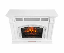 62" White Marble Grand Electric Fireplace Console 21 62" White Marble Grand Electric Fireplace Console -Storage supplies store 810617766 A0 4