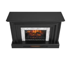 53.5" Black Petite Grand Electric Fireplace Console -Storage supplies store 810617767 A0 3