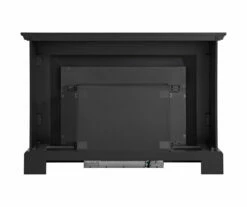 53.5" Black Petite Grand Electric Fireplace Console -Storage supplies store 810617767 A2