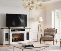 73.5" Castillo Electric Fireplace Console 14 73.5" Castillo Electric Fireplace Console -Storage supplies store 810617768 B0 1