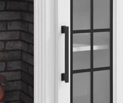 60" White 2-Door Electric Fireplace Console 19 60" White 2-Door Electric Fireplace Console -Storage supplies store 810618088 A8 1