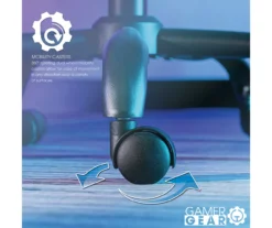 White & Black Faux Leather Gaming Chair -Storage supplies store 810618952 A0 7