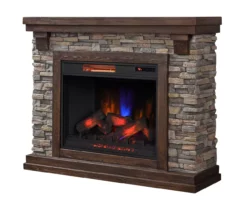 50" Madison Pine & Faux Stone Electric Fireplace 11 50" Madison Pine & Faux Stone Electric Fireplace -Storage supplies store 810620258 A0 3