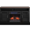 59.5" Black CoolGlow Electric Fireplace & Fan Console