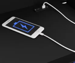 59.5" Black CoolGlow Electric Fireplace & Fan Console -Storage supplies store 810620259 A8 1