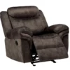 Zubaida Chocolate Velvet Glider Recliner -Storage supplies store 810620367 A0 1