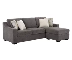 Gray Reversible Sofa Chaise -Storage supplies store 810620570 A0 2