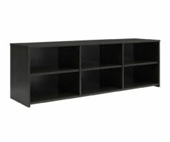 60" Capstan Black Oak TV Stand -Storage supplies store 810621023 A0 21