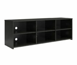 60" Capstan Black Oak TV Stand -Storage supplies store 810621023 A0 31