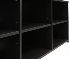 60" Capstan Black Oak TV Stand -Storage supplies store 810621023 A0 4