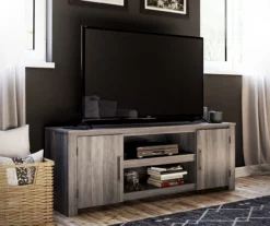 60" Aldridge Gray Oak TV Stand 12 60" Aldridge Gray Oak TV Stand -Storage supplies store 810621024 A0 2