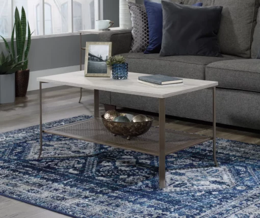 Center City Champagne Oak Coffee Table -Storage supplies store 810628165 B0