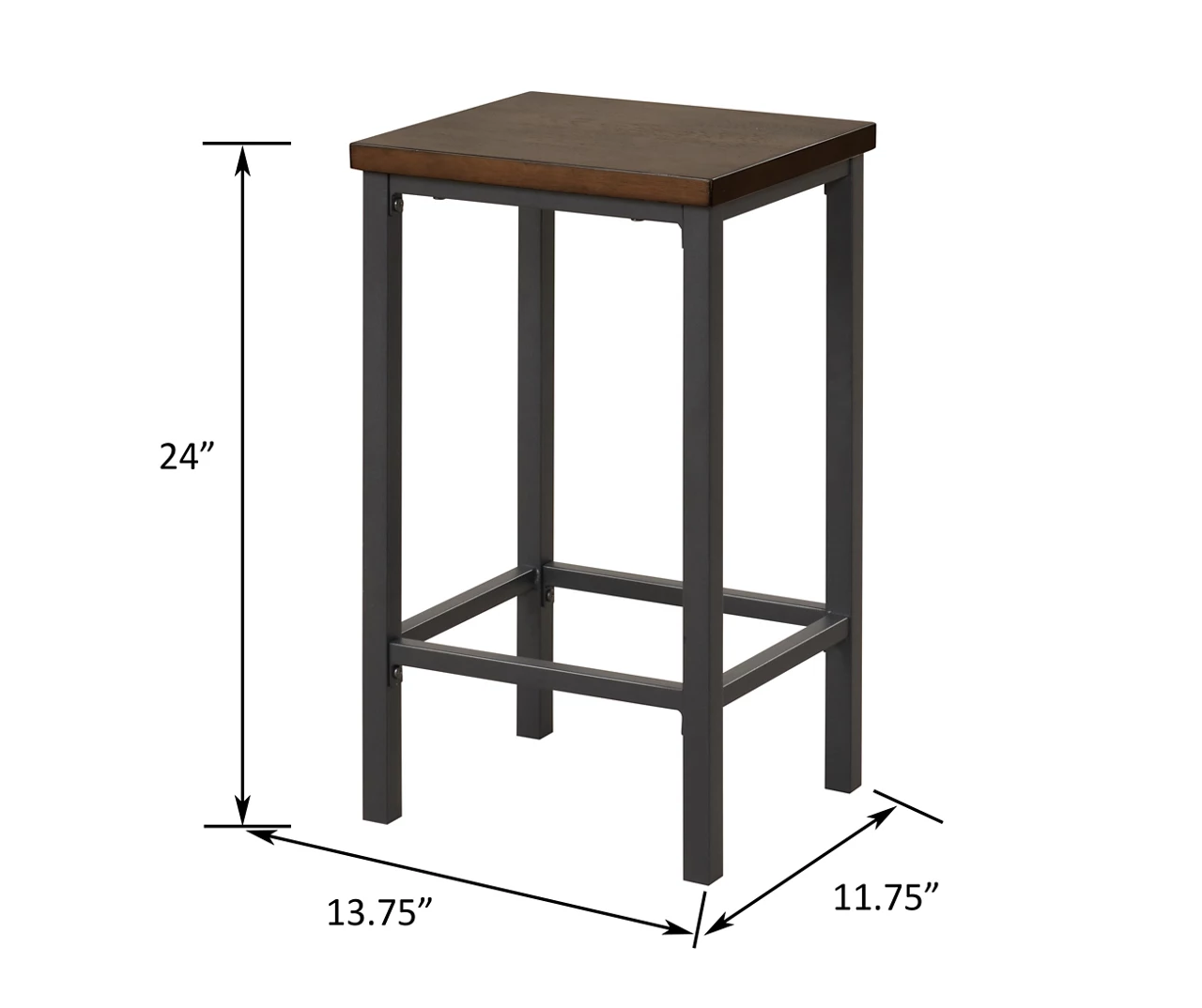 Walnut 3-Piece Pub Dining Set 12 Walnut 3-Piece Pub Dining Set - Image 10