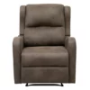 Durant Brown Recliner -Storage supplies store 810655229 A0