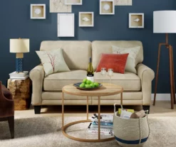 Copenhagen Tan Loveseat -Storage supplies store 810659210 A0 4