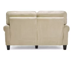 Copenhagen Tan Loveseat -Storage supplies store 810659210 A0 7