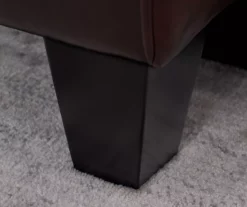 Palisades Chestnut Bonded Leather Loveseat -Storage supplies store 810659212 A0 10