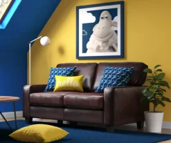 Palisades Chestnut Bonded Leather Loveseat -Storage supplies store 810659212 A0 5