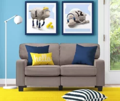 Palisades Glacial Gray Loveseat -Storage supplies store 810659224 A0 4