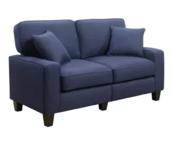 Palisades Navy Blue Loveseat -Storage supplies store 810659257 A0 1