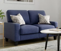 Palisades Navy Blue Loveseat -Storage supplies store 810659257 A0 3