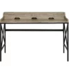 Corday Gray Wood Writing Desk With USB Charing 1 Corday Gray Wood Writing Desk With USB Charing -Storage supplies store 810680820 A0