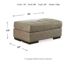 Signature Design By Ashley Maderla Faux Leather Ottoman -Storage supplies store 810697972 A8 1