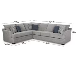 Broyhill Naples Living Room Sectional -Storage supplies store combo330002 2