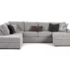 Broyhill Parkdale Silver Sectional -Storage supplies store combo400002