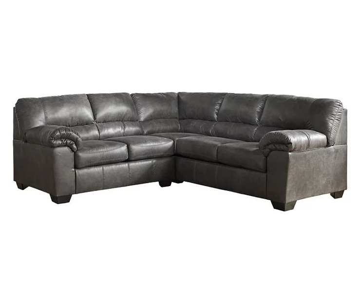 Signature Design By Ashley Bladen Slate 2-Piece Faux Leather Sectional With Left-Facing Loveseat 3 Signature Design By Ashley Bladen Slate 2-Piece Faux Leather Sectional With Left-Facing Loveseat