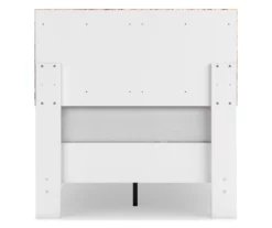 Signature Design By Ashley Piperton White Twin Panel Platform Bed -Storage supplies store combo790003 2