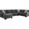 Signature Design By Ashley Ambee 3-Piece Sectional With Left-Facing Chaise -Storage supplies store combo860014