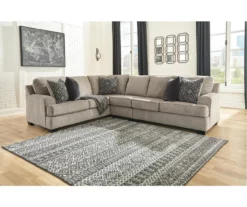 Signature Design By Ashley Bovarian Stone 3-Piece Sectional With Right-Facing Loveseat -Storage supplies store combo860028 1