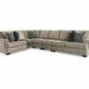 Signature Design By Ashley Bovarian Stone 4-Piece Sectional With Right-Facing Loveseat -Storage supplies store combo860029