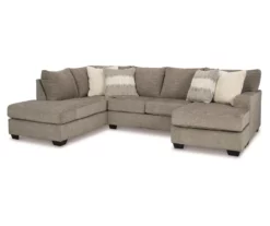 Signature Design By Ashley Creswell Gray Sectional With Left-Facing Chaise