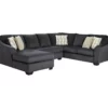 Signature Design By Ashley Eltmann Slate 3-Piece Sectional With Left-Facing Chaise