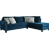 Signature Design By Ashley Trendle Blue Sectional With Right-Facing Chaise -Storage supplies store combo860083