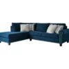 Signature Design By Ashley Trendle Blue Sectional With Left-Facing Chaise 1 Signature Design By Ashley Trendle Blue Sectional With Left-Facing Chaise -Storage supplies store combo860084