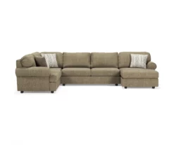 Signature Design By Ashley Hoylake Chocolate 3-Piece Sectional With Right-Facing Chaise