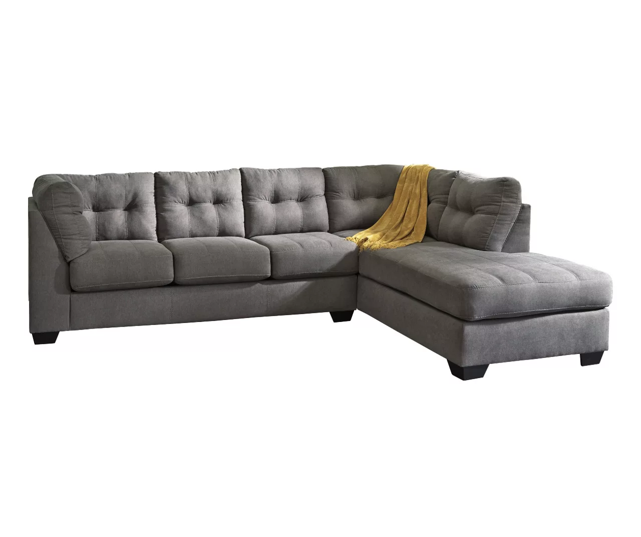 Signature Design By Ashley Maier Charcoal Sectional With Right-Facing Chaise 3 Signature Design By Ashley Maier Charcoal Sectional With Right-Facing Chaise